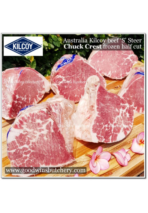 Beef CHUCK CREST Australia STEER (young cattle) KILCOY frozen HALF CUT +/- 1kg (price/kg)